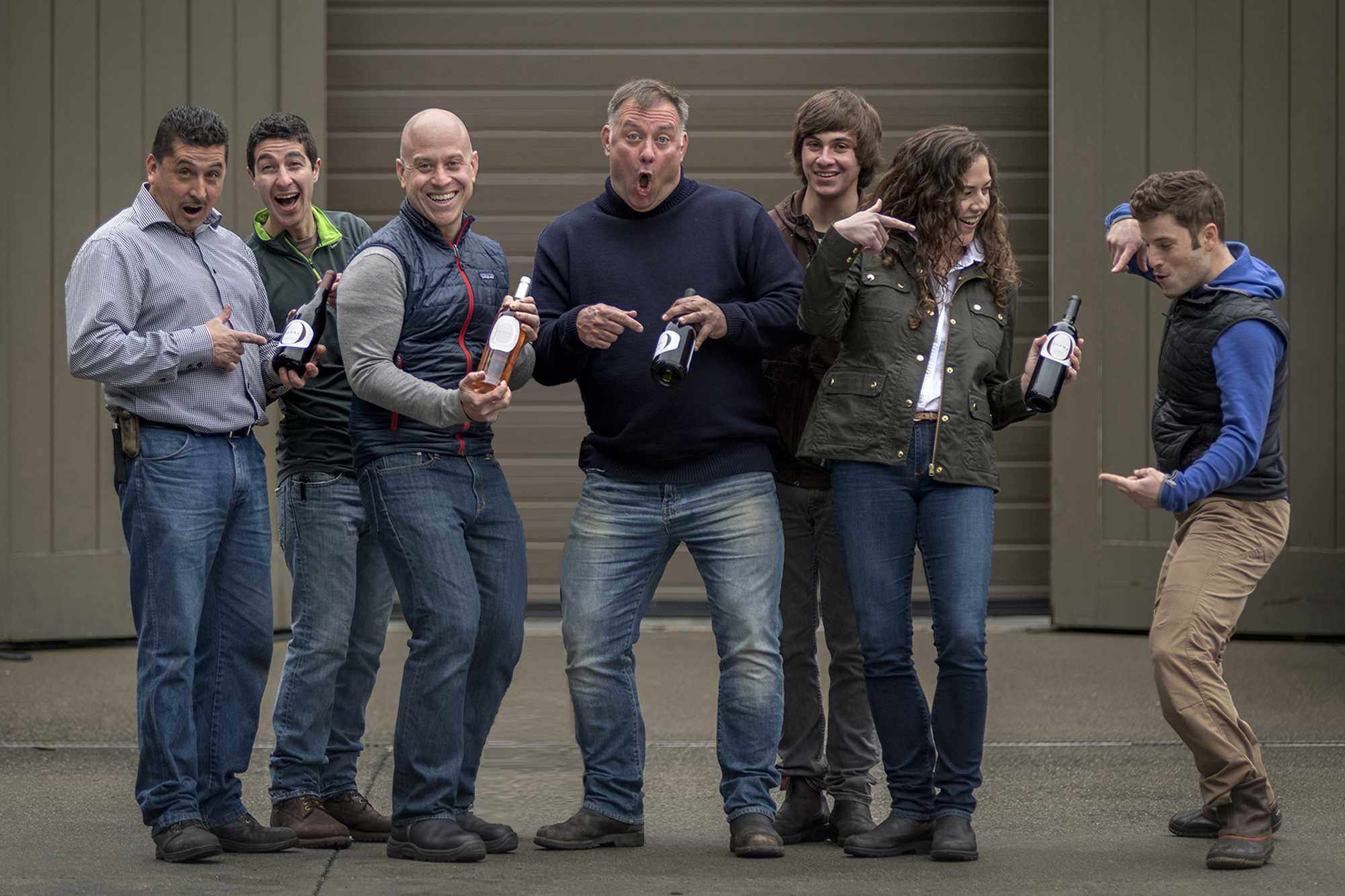 The Olema Team, from left to right: Roberto Barbosa, Matt Gonzalez, Jesse Fox, Tony Biagi, Zander Deetz, Jessica Valenzuela and Dan Pescetti.